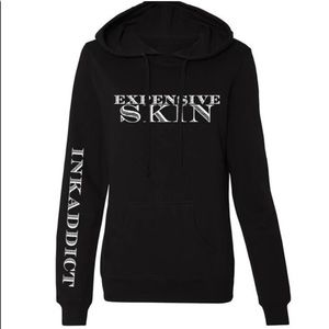 New womens ink addict expensive skin size small hoodie